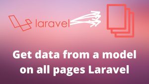 get data from a model on all pages